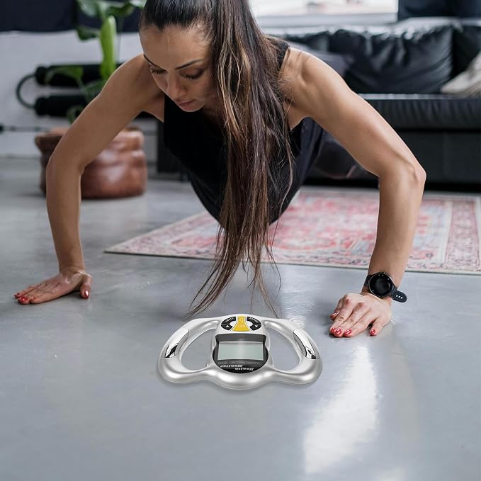 Handheld Body Fat Monitor and Bmi Scale with Handle Digital Body Fat Percentage Tester and Health Tracking at Home