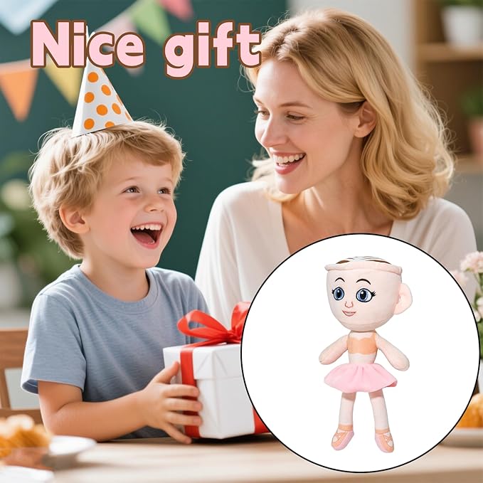 Italian Brainrot Plush,11 inch Ballerina Cappuccina Cute Stuffed Figure Doll for Kids and Adults Inspired Plush Toy