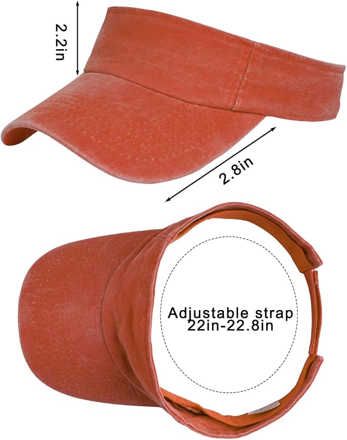 Marrywindix 1 Piece of Sport Wear Athletic Visor Sun Sports Visor Hat Visor Adjustable Cap for Women and Men