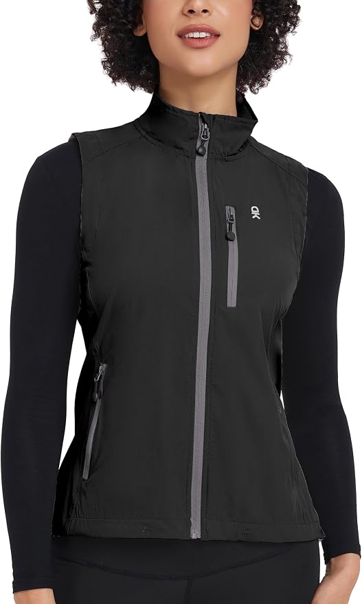 Little Donkey Andy Women's Lightweight Quick Dry Vest Windproof Summer Vest | Stretch Quick Dry Material, Windproof Breathable Vest, Cooling Effect Summer Outerwear, Running Cycling Golf Tennis Hiking