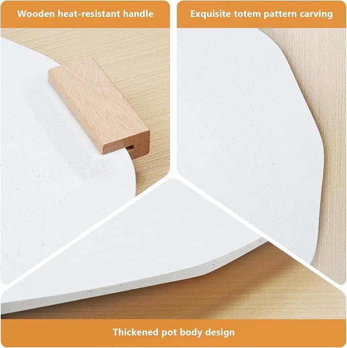 Outdoor Barbecue Pan, Non Stick Barbecue Pan for Stove Smokeless Outdoor Camping Plate Dual Purpose Outdoor Plate (White)