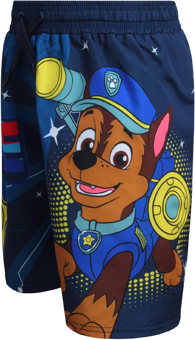 Nickelodeon Boys Swim Trunks - Paw Patrol TMNT Quick Dry Graphic Boys Swim Shorts for Toddler and Little Boy