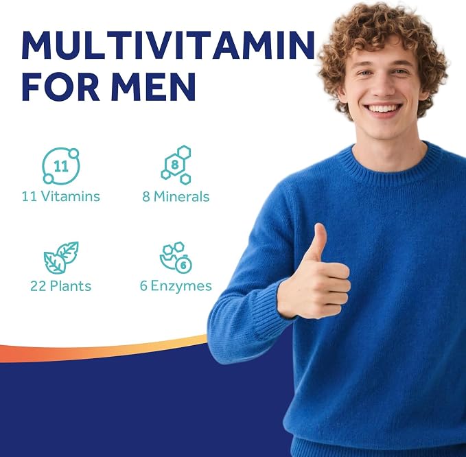 Doctor's Recipes Multivitamin for Men, Comprehensive Daily Multivitamin, Includes Lycopene, Saw Palmetto, Vitamins A, B6, B12, C, D, E, Zinc & More, Heart, Energy, Prostate & Immune Health, 90 Tablets
