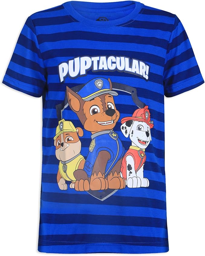 Paw Patrol Boys Nickelodeon Boy's 3-Pack Paw Patrol Short Sleeve Shirt Set for Toddlers