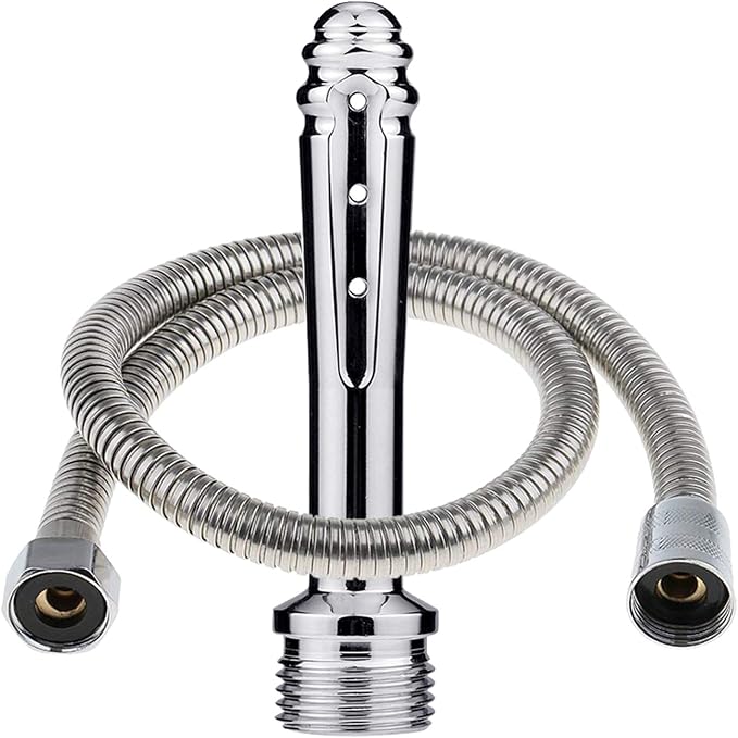 Shower Douche for Enema Rinse, Enemator Cleaning Shower Both for Men and Women-Handheld Shower Bidet for Pregnant Women 59-inch Shower Hose （Small）