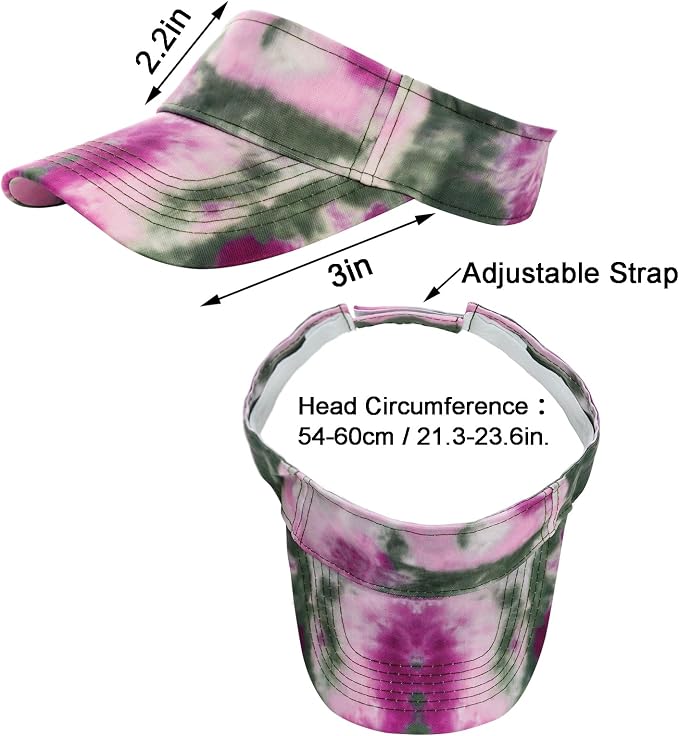 Marrywindix 1 Piece of Sport Wear Athletic Visor Sun Sports Visor Hat Visor Adjustable Cap for Women and Men