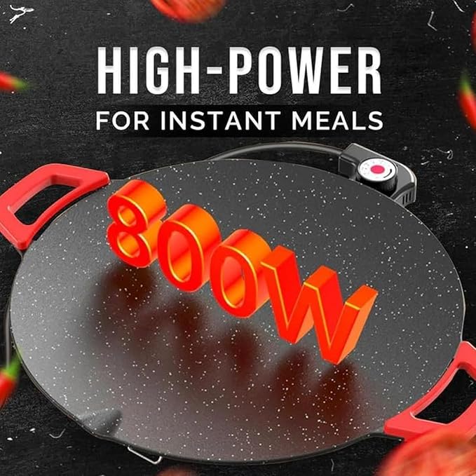 Non-Stick Electric Indoor Grill Pan, Portable Korean Bbq Grill, Adjustable Temperature for Steaks, Burger& BBQ (BLACK,15.7IN)
