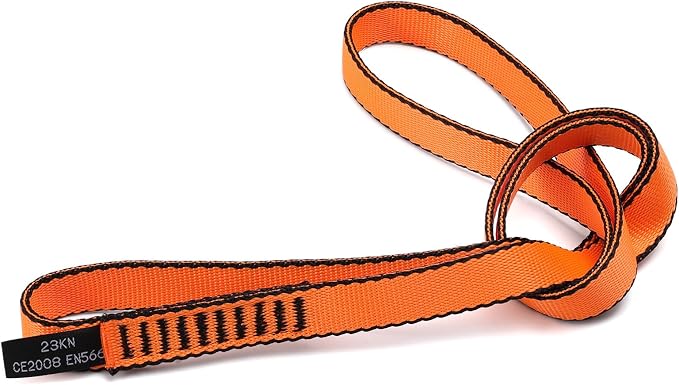 18MM Nylon Climbing Sling Runner 23KN CE2008/EN566 Strong Webbing Straps for Rock Climbing,Mountaineering, Rappelling, Swing, Yoga Hammock etc