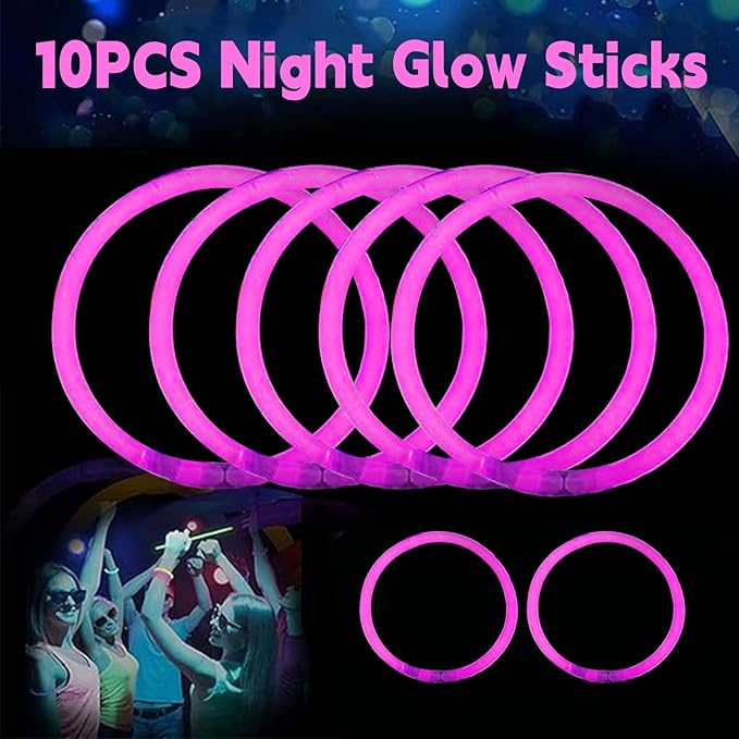 152pcs Pink Party Favors for People, Birthday Party Favors Kit Keychain Bracelet Bubble Stickers Straws Heart Sunglasses Little Skirt Hot Pink Princess Birthday Party Supplies