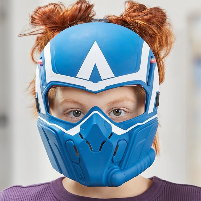 Marvel Studios Captain America Brave New World Flight Vision Mask, Roleplay Toy, Super Hero Toys for Kids 5 and Up