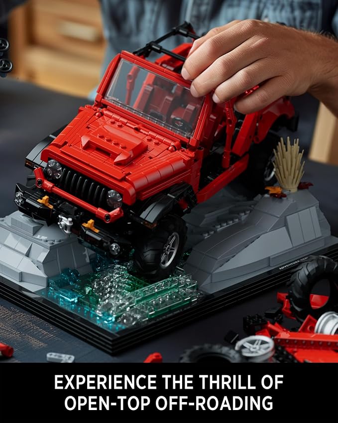Nifeliz Wrange Pick-up car Model Building Set, Unique Off-Road Car Building Toy for Adults, Display Model Set for Adult Gift Giving (1,993 PCS, NF10281)