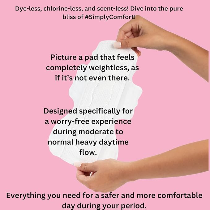 Maeves Pads Ultra Thin, Unscented Feminine Care, Heavy Absorbency, Long, Large, Super Period Pads, Sanitary Napkins with Wings for Women- 20 Count (2 Packs of 10)