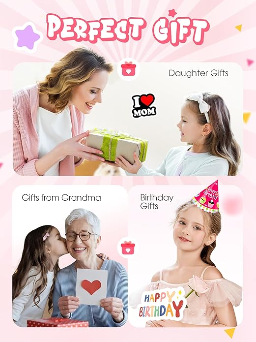 Birthday Gifts for 2 3 4 5 6 7 8 9 10 11 12, Girls Purse Kids Handle Bag, Gift for Toddler Kids Girls Preteens