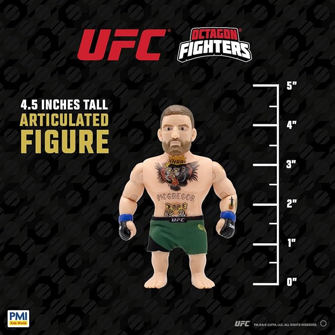 UFC 4.5-Inch Articulated Action Figures Legendary Fights 2-Pack Mystery Assortment – Includes 2 Fighters, Accessories and Championship Belt | Official UFC Collectible by PMI – Random 1 of 3