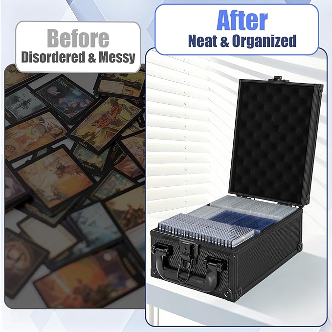 Toploader Storage Box for 3" x 4" 35pt Rigid Card，Top Loader Cards Hard Carrying Case ，Sports Card Storage Boxes for Trading Cards, Top Loaders Holder (Holds 280+ Toploaders)