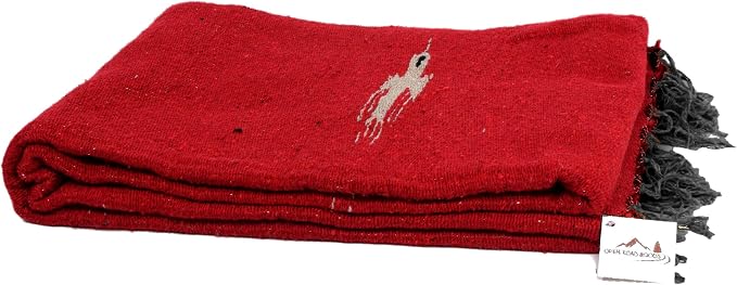 Open Road Goods Mexican Thunderbird Yoga Blanket, Handwoven Throw for Yoga, Meditation, and Home Décor – Versatile Blanket for Beach, Picnic, Camping, or Outdoor Use