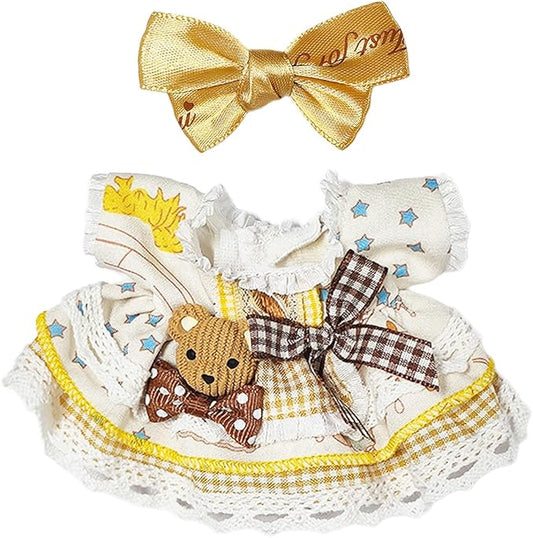 17cm Dolls Clothes,6.7 Inches Cute Doll Clothes Set,Doll Accessories for Collectors,Dress Up Doll Clothing Set Replacement Fashion Outfit Collection(NO Dolls)(Style 4)