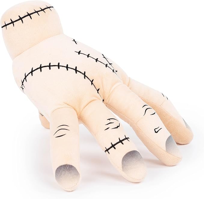 Wednesday & The Addams Family Thing Hand Plush Pillow Buddy - Super Soft Stuffed Character Pillow - Polyester Microfiber, 14 Inches