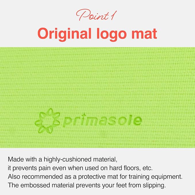 Primasole Yoga Mat with Carry Strap for Yoga Pilates Fitness and Floor Workout at Home and Gym Non-slip 9 colors