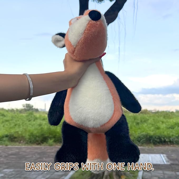 Cute Red Fox Plush, Funny Fox Stuffed Animal, 17 inch Soft & Huggable Plush Toy Gifts for Kids Girls Boys Friends Birthday, Christmas
