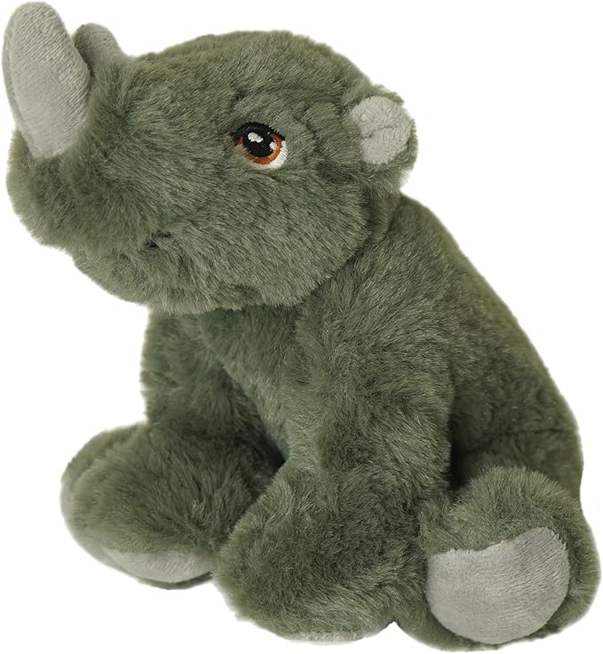 Deluxe Paws Eco-Friendly Rhino Plush Toy Made from 100% Recycled Materials