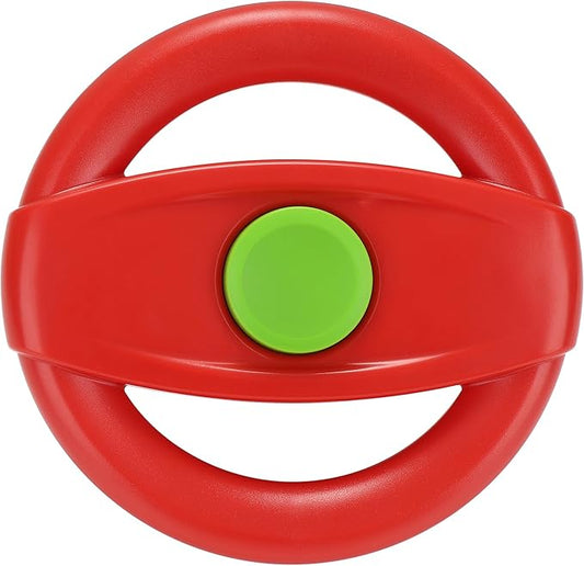 Accmor Stroller Steering Wheel Toy, Pretend Driving Simulated Steering Wheel for Stroller Shopping Carts Universal Detachable Funny Toy Attachment Accessories