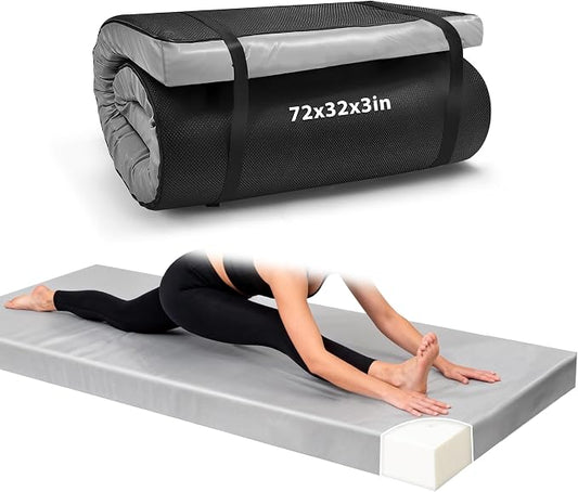 3 Inch Extra Thick Yoga Mat 6 * 2.5ft Thick Extra Wide Workout Mat, Non Slip Foam Exercise Mats for Women Men Fitness, Yoga, Pilates, Stretching & Floor Exercises