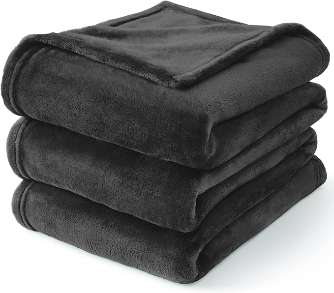 BEDELITE Fleece Blanket Soft Plush King Bed Blanket Charcoal Grey 108"x90" | Ultra Soft Fleece, Plush Microfiber, Lightweight Warmth, All Season Comfort, Fade Resistant, Machine Washable