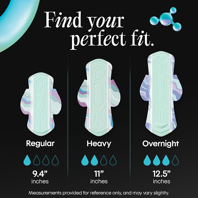 Kotex BioCare Ultra Thin Overnight Pads with Wings, Heavy Absorbency, 20 Count (Packaging May Vary)