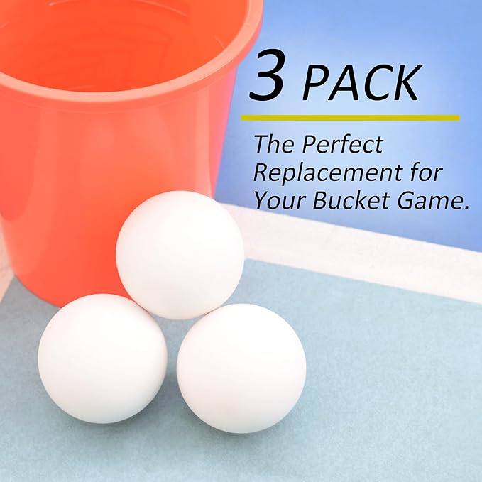 Bucket Toss Replacement Balls 3 Pack for Outdoor Yard Game