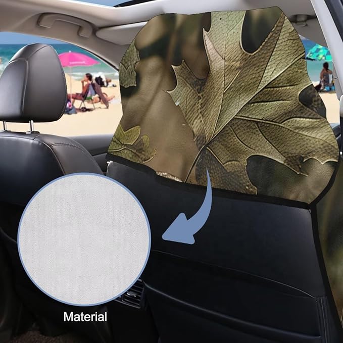 INSTANTARTS Hunting Camo Forest Towel Car Seat Covers Sports Car Towel Mat for Yoga and Travel Car Seat Towel