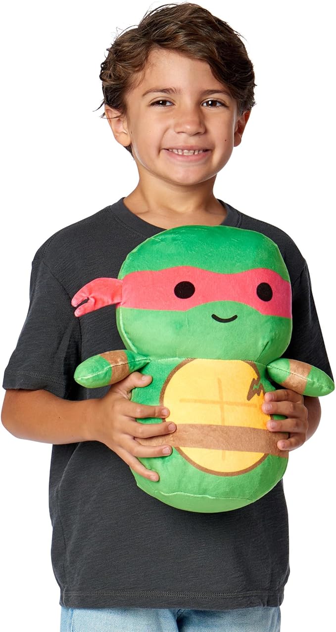 NORTHWEST Nickelodeon Teenage Mutant Ninja Turtles Cloud Hugger Pillow – Ultra-Soft Plush Character – Officially Licensed TMNT Pillow for Travel, Decor, and Relaxation – 11.5 Inches