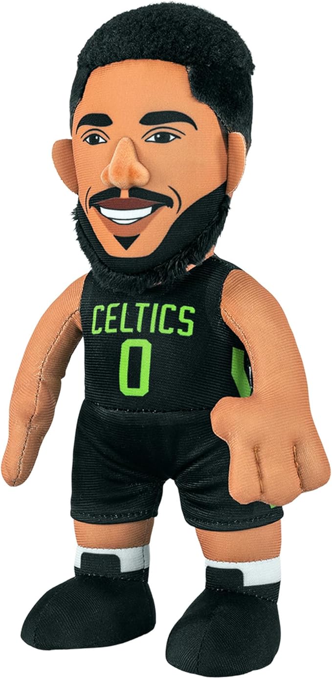 Bleacher Creatures Boston Celtics Jayson Tatum 10" NBA Plush Figure(City Edition '24-'25) - A Superstar for Play Or Display