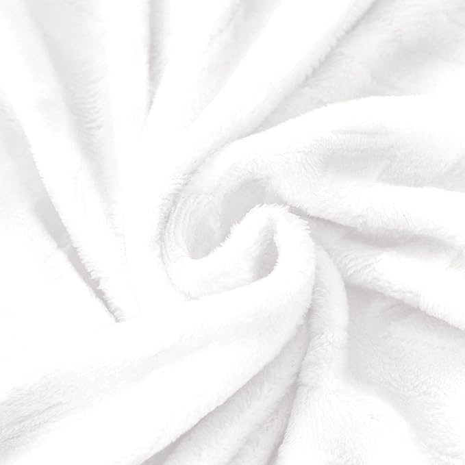 Whale Flotilla Flannel Fleece Fall Bed Blanket Queen Size, White | Lightweight Breathable Soft Bedspread, Plush Fluffy Coverlet Chevron Design Decorative Blanket for Home Life, 90x90 Inch