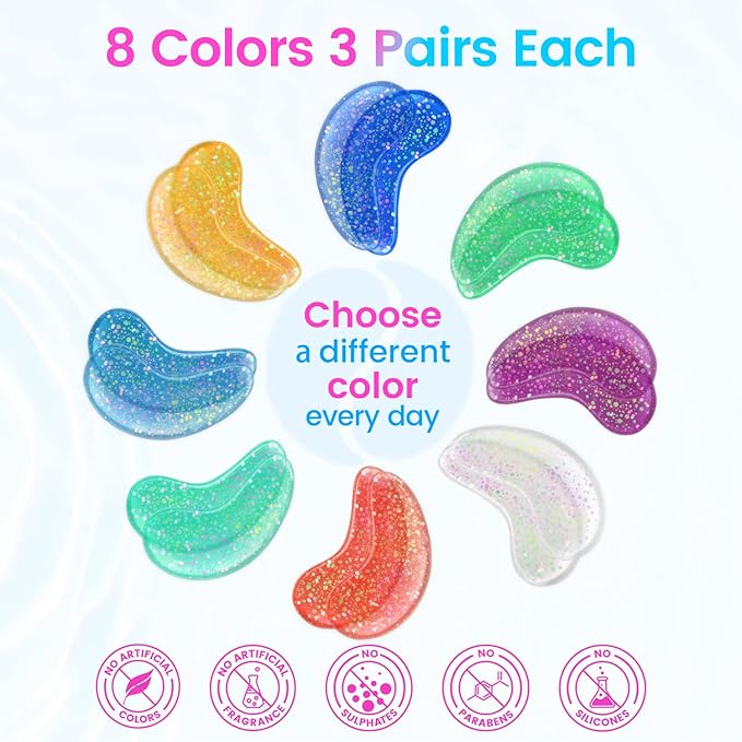 Onespring Eye Masks (48 Pairs) - Face Masks Skincare, Undereye Patches for Puffy Eyes, Dark Circles, Wrinkles, Collagen Eye Gels for Bridesmaid - Gifts for Women, Bachelorette Party Favors