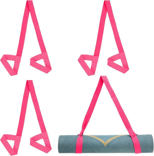 PATIKIL Yoga Mat Strap, Adjustable Yoga Mat Carrier Straps Sling Cotton Anti Slip Mat Holder Stretching Band