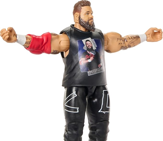 Mattel WWE Kevin Owens Action Figure, Main Event Series #163, 6-inch Collectible Superstar with 14 Articulation Points & Life-Like Look