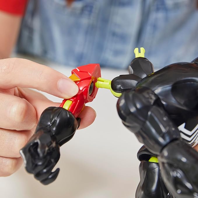 Spider-Man MixMashers Marvel Venom Custom Spider-Man Mix-and-Match Deluxe Action Figure & Accessories, 5-Inch-Scale (12 cm) Super Hero Toys for Kids Ages 4+
