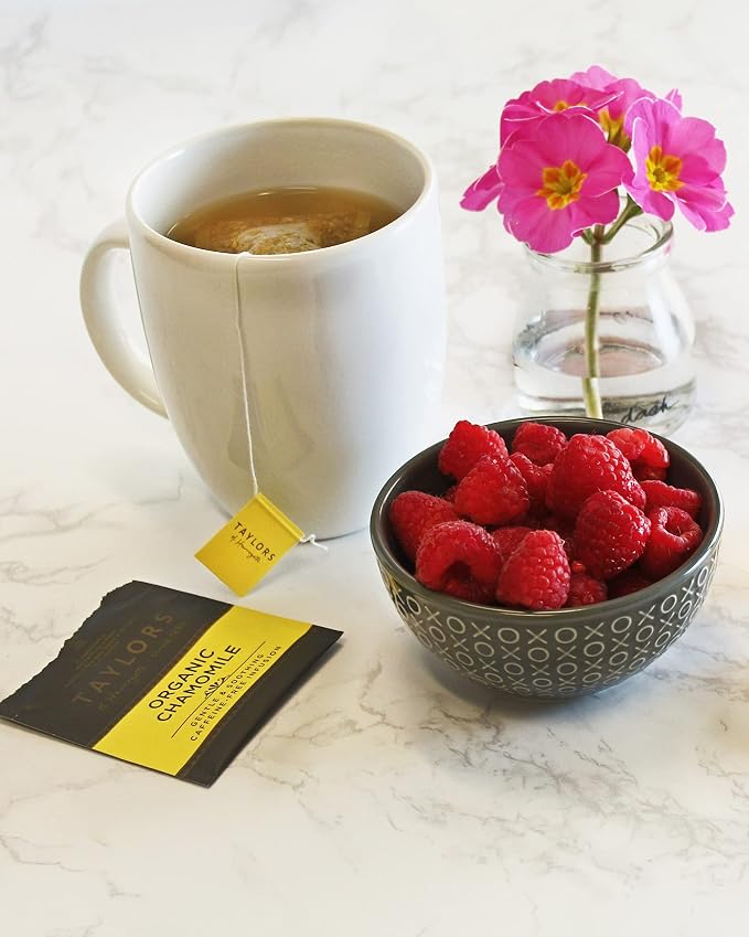 Taylors of Harrogate Organic Chamomile Herbal Tea, 100 Teabags (Pack of 5)