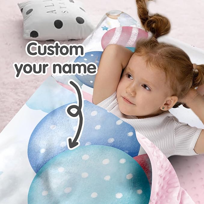 Personalized Toddler Nap Mat for Girls – Custom Name Kids Nap Mat – Daycare Sleeping Mats with Removable Pillow and Soft Minky Dot Blanket for Preschool, Travel, Kindergarten
