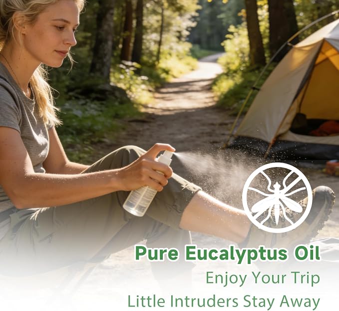 Eucalyptus Essential Oil, Mint Scent, Diffuser, Outdoor & Spray, 3.38 Fl Oz | Steam-Distilled. Invigorating, Clean Scent for Outdoor, Patio, Home & DIY Spray. Skin & Hair Care. Always Dilute Before Use