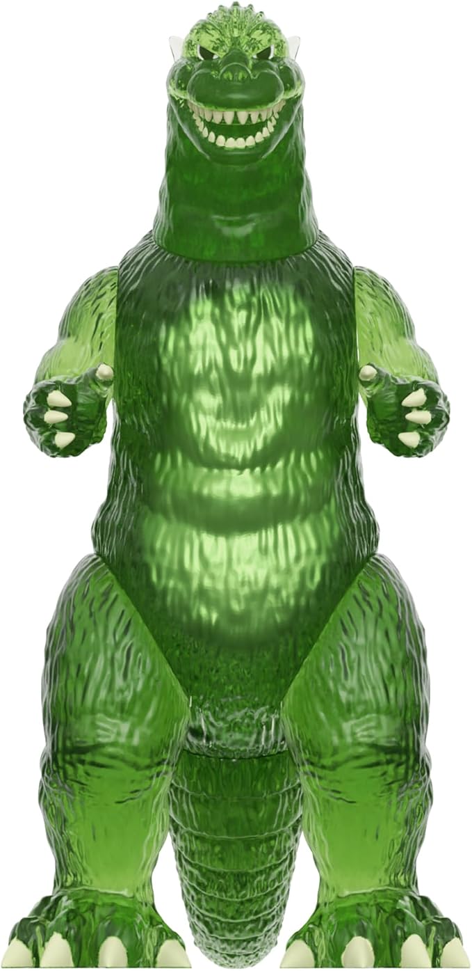 Super7 Toho Godzilla '54 (Green Flare) Reaction Figure - 3.75" Toho Godzilla Action Figure Classic Monster Movie Collectibles and Retro Toys