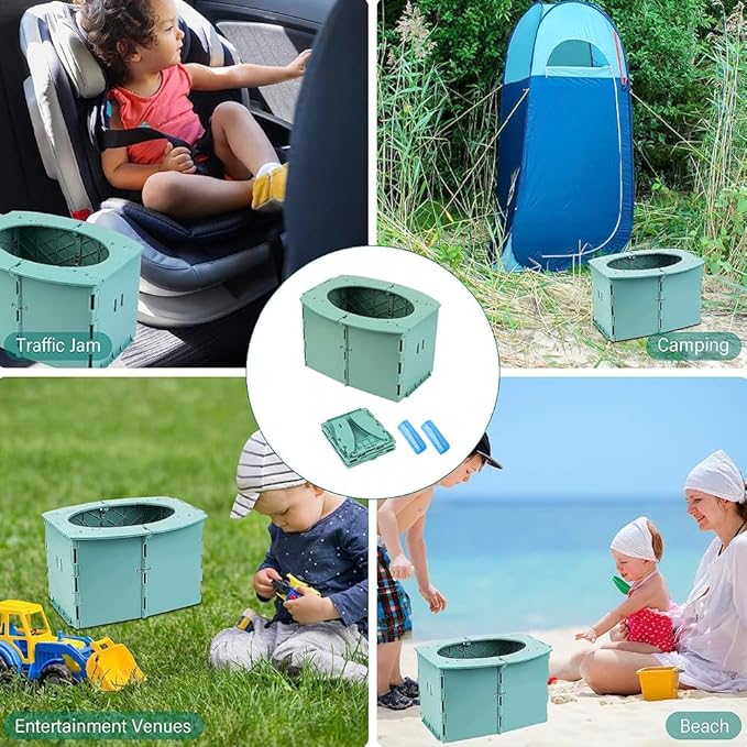 SunnySmile Travel Potty for Car，Travel Potty for Kids，Portable Potty for Toddler，Apply to Camping, Tourism, Outdoor, Indoor