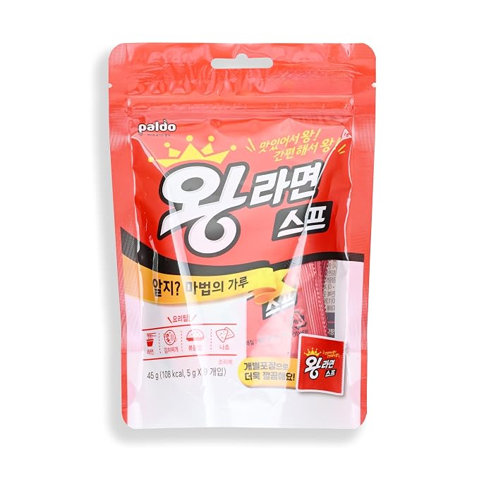 Korean Ramen Flavor Packets 18 Count 2 Pack - Authentic Ramyeon Seasoning Powder, Korean Ramen Seasoning, Versatile Ramen Soup Base for Soups, Stir-Fries, Marinades, Spicy Savory Noodle Flavor