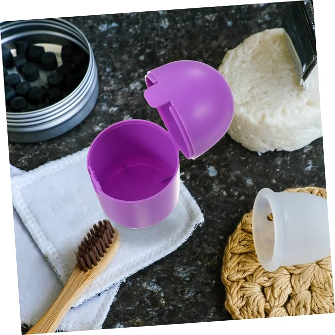 COLLBATH 4pcs Portable Female Storage Box for Cleaning Microwave Safe Holder Organizer for Personal Items
