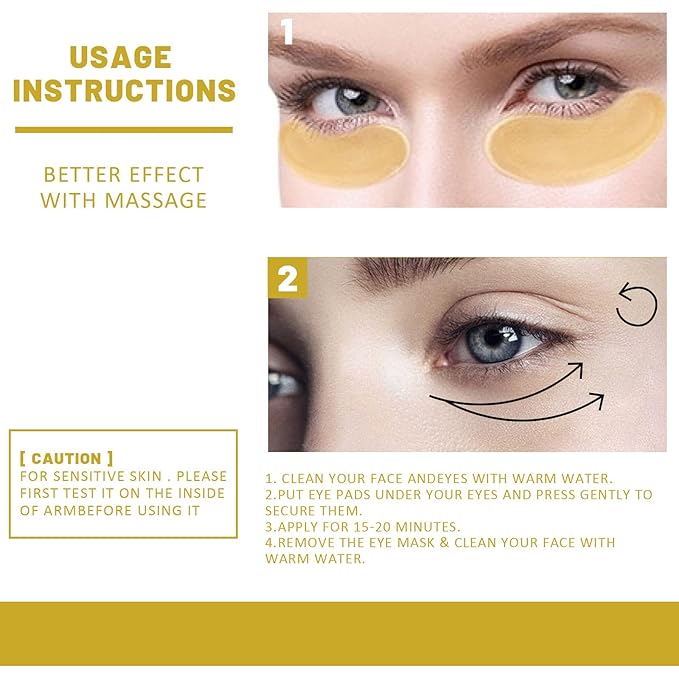 Multi Source PDRN Eye Patches, 5 PDRN Collagen Vitalizing Hydrogel Eye Patch, Eyes Patches For Puffy Eyes And Dark Circles (180pcs)