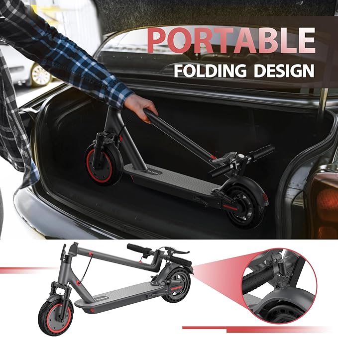 MAXSHOT Electric Scooter for Adults, 8.5/10/14" Tires, 19/22Mph, 350W/500W Motor, 21-28 Miles Range, Folding E-Scooter with Dual Suspension,APP(V1/SPRO/MAX/PRO/X1/X1PRO/PR)