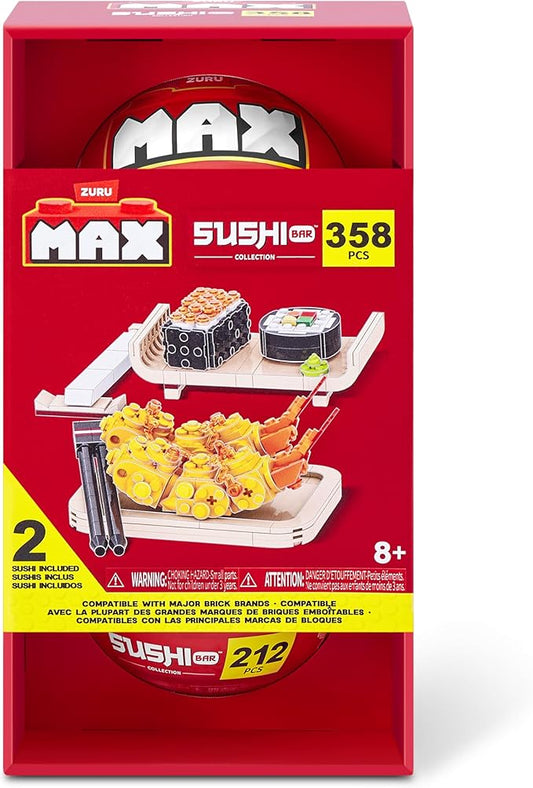 MAX Premium Sushi Building Bricks Capsule x2 Novelty Unboxing Toy Collectible Mini's by ZURU