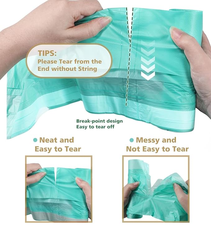Compostable Travel Potty Bags for Portable Toilet 100Packs, AYOTEE Drawstring Travel Potty Liners for Portable Potty,Potty Chair Liners Disposable for Toddlers, Pet and Outdoors