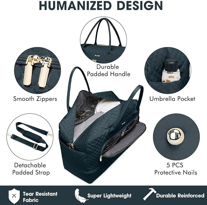 Travel Duffel Bags for Women with Shoe Compartment, Weekender Overnight Bag with Wet Pocket & Toiletry Bag, Carry On Personal Item Bag, Travel Tote Gym Bag, Hospital Bags for Labor and Delivery
